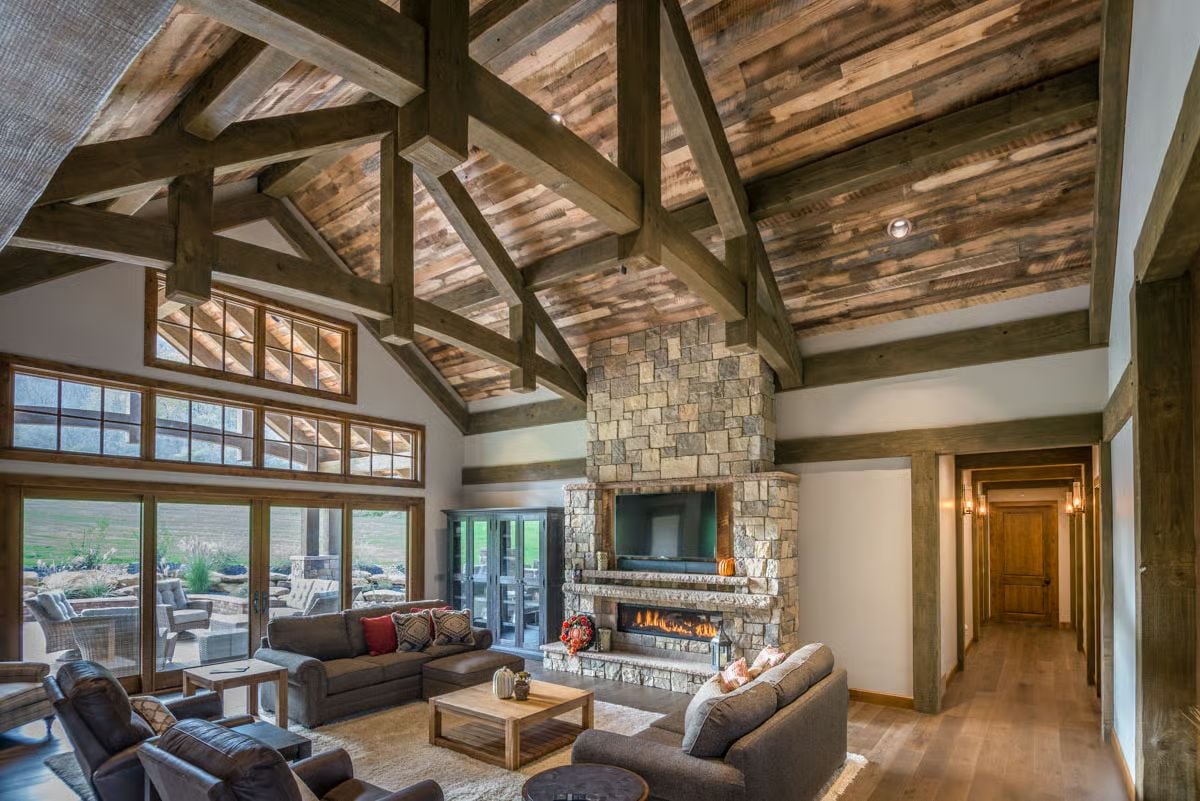 King-Post Trusses and a Stone Wall That Carries Its Weight