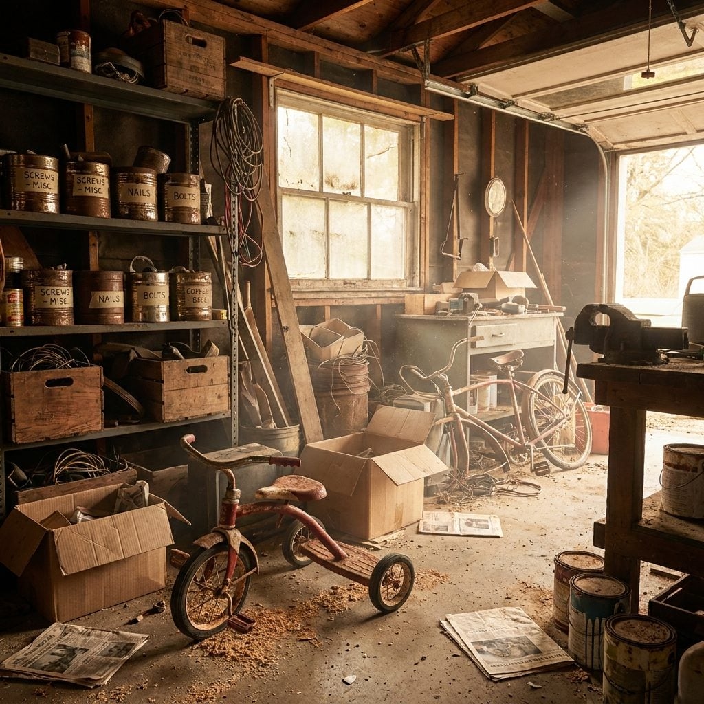 Cleaning Out the Garage, aka the Family Museum of Broken Things