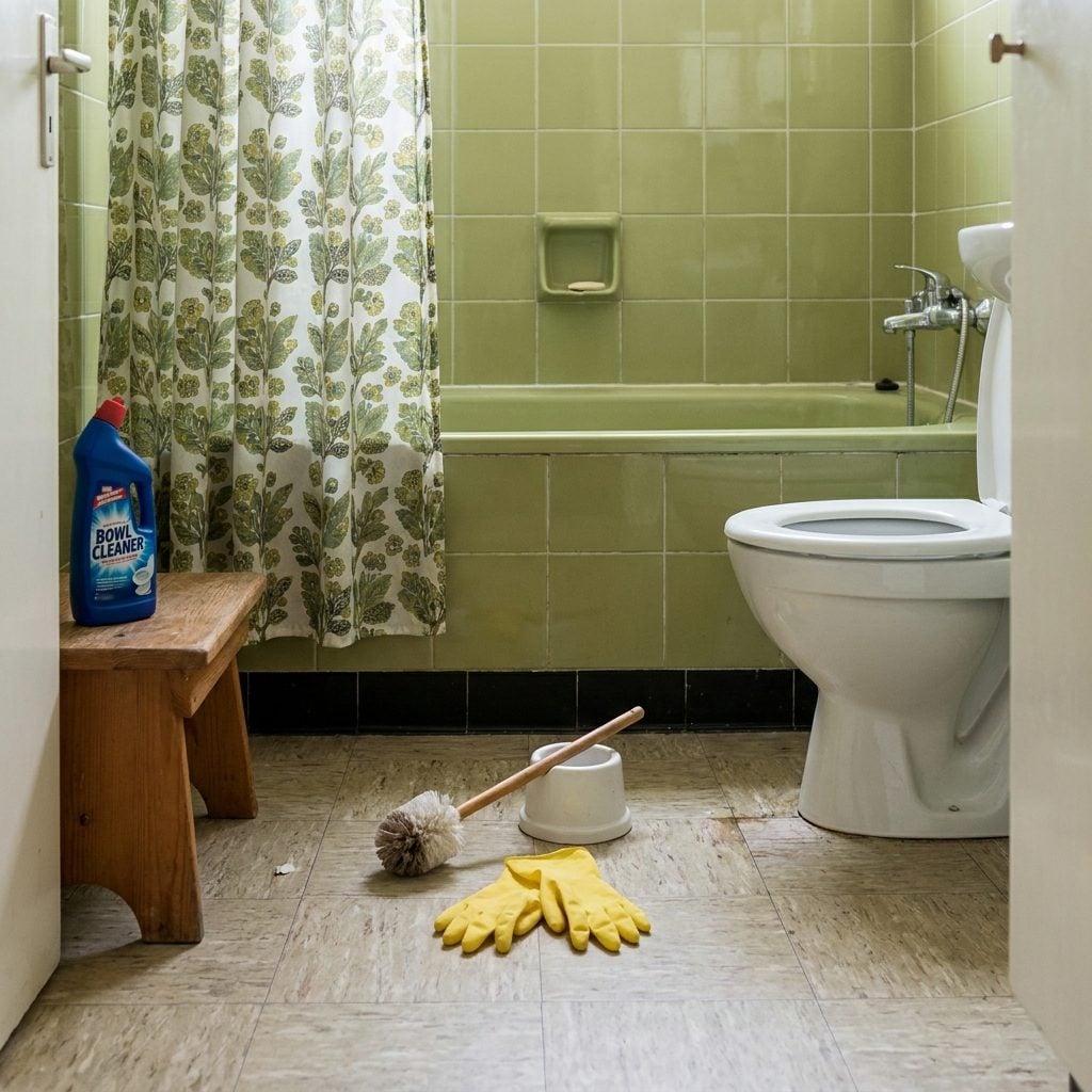 Cleaning the Toilet, the Chore Nobody Volunteered For