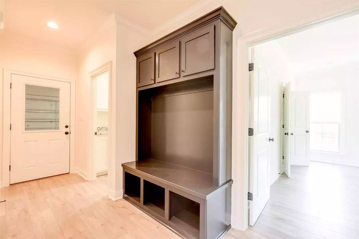 Built-In Mudroom Locker Does the Work Before Anyone Asks It To