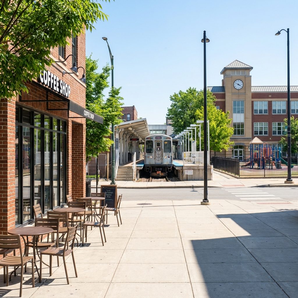 A Coffee Shop, a Train Stop, and a New School All Opened Within Walking Distance