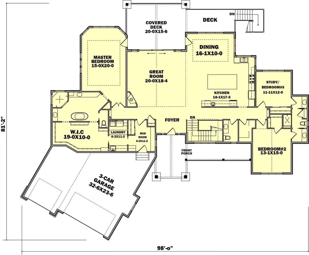 Floor Plan - Copper Ridge 5-Bedroom Ranch with Walkout Basement Designed for Families with In-Laws Who Might Be Moving In Whether You Like It or Not