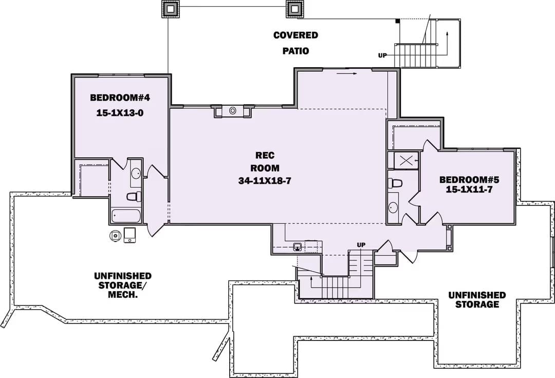 Floor Plan 2 - Copper Ridge 5-Bedroom Ranch with Walkout Basement Designed for Families with In-Laws Who Might Be Moving In Whether You Like It or Not