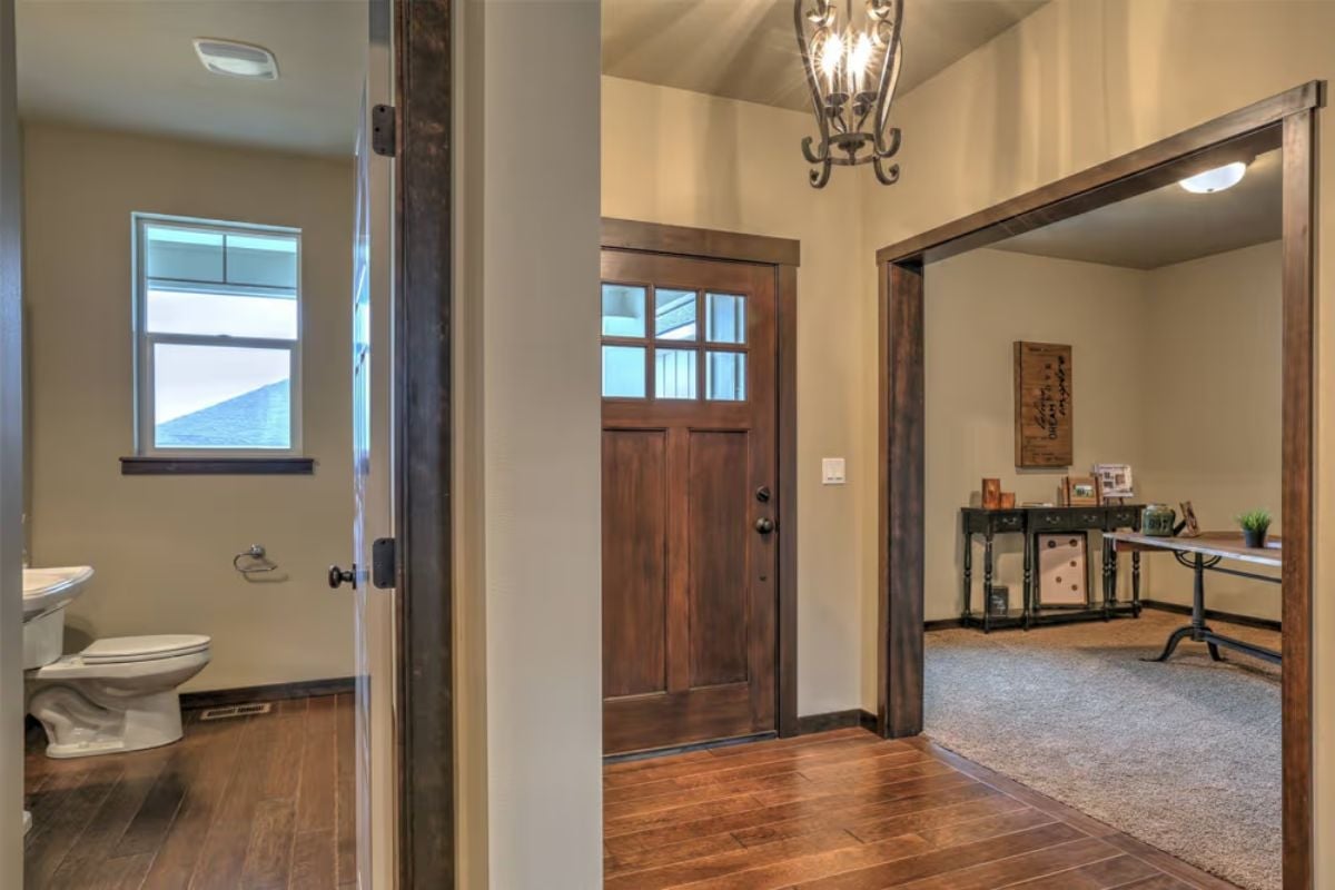 Powder Room Off the Entry Earns Its Place Without Stealing the Show
