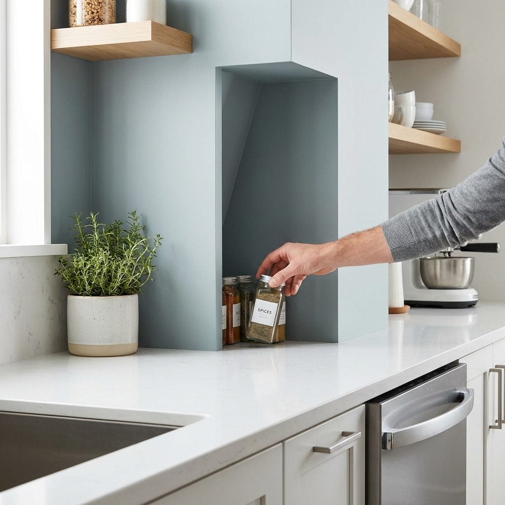Creating a Deep Counter Corner You Can Barely Reach