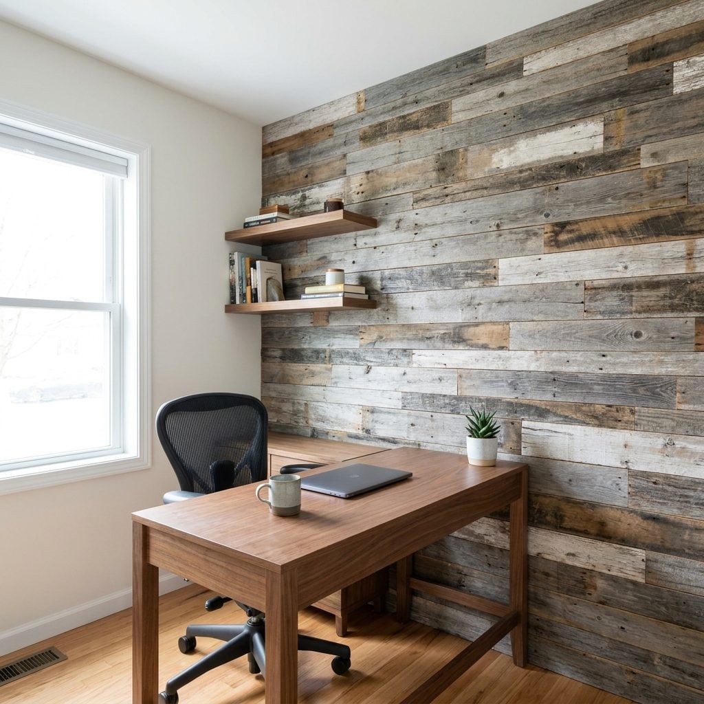 Creating a Reclaimed-Pallet-Wood Feature Wall