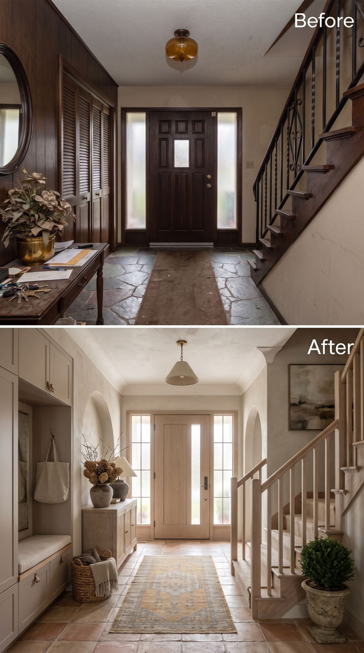 Arched Plaster, Limewash Walls, and a Foyer That Finally Has Good Bones