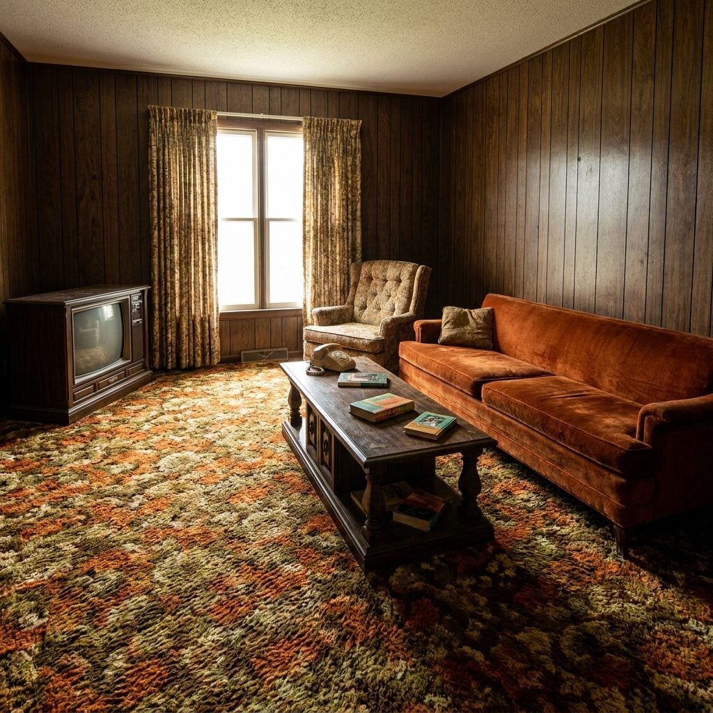 The Dark Wood-Paneled Walls