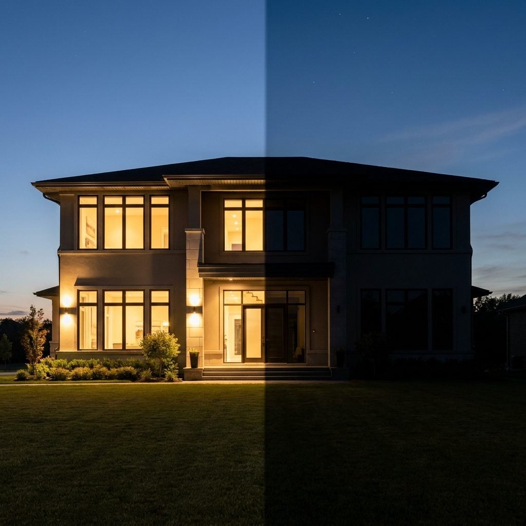 Decorating Only One Side of a Symmetrical House