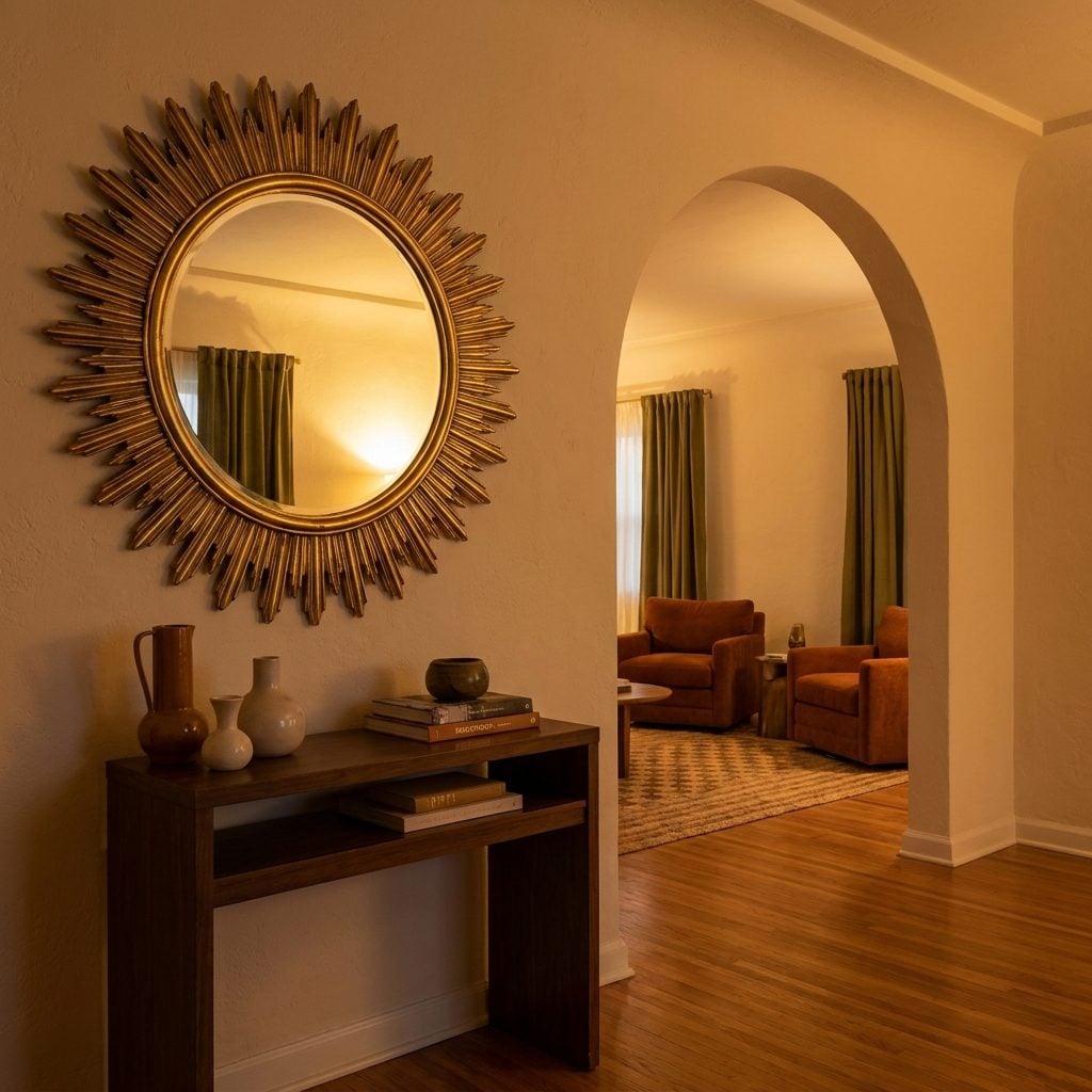 Decorative Mirrors in Gold or Brass Frames