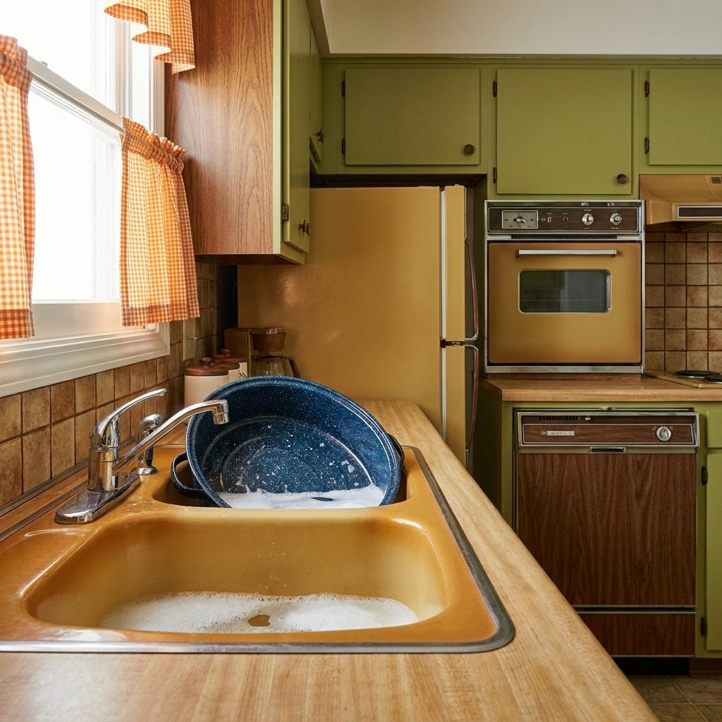 The Deep Double Sink That Could Hold a Roasting Pan Without a Fight
