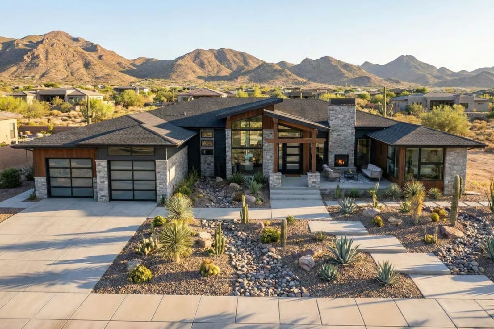 Desert Crest 5-Bedroom Modern Mountain House Plan with Wine Cellar (2,623 Sq. Ft. Floor Plan)