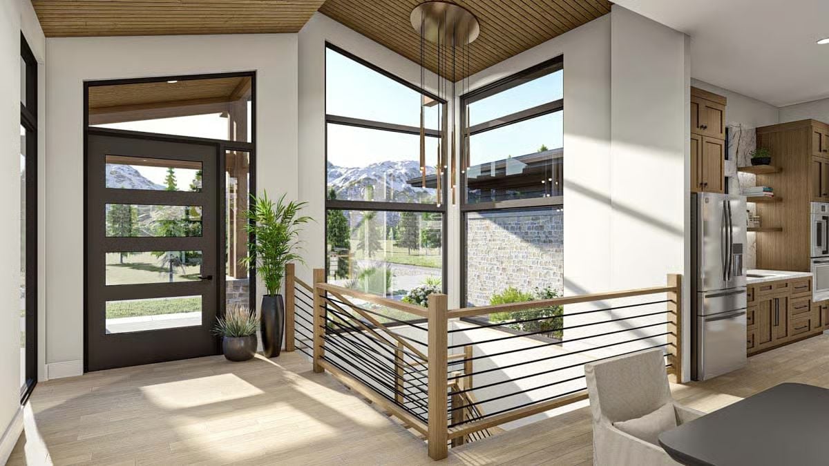 Snow-Capped Views Frame an Entry That Earns Every Square Foot
