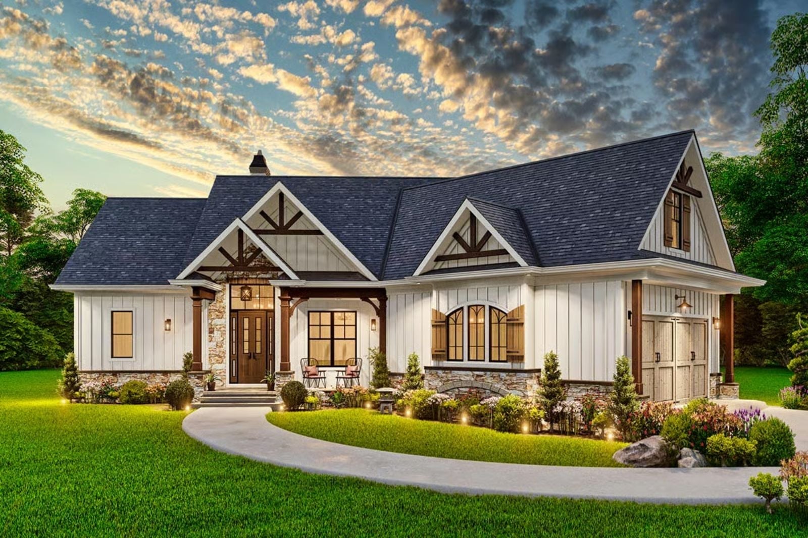 Dunhaven 3-Bedroom Rustic Craftsman with Bonus Room Designed for Homeowners with a Deep Love for Wood, Stone, and Quiet Afternoons (Floor Plan)