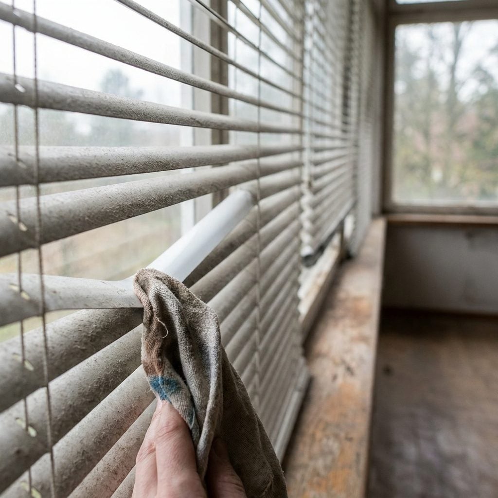 Dust the Venetian Blinds One Slat at a Time