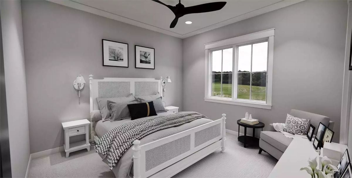 Cane-Panel Bed and Wall Sconces That Make Nightstands Worth Having
