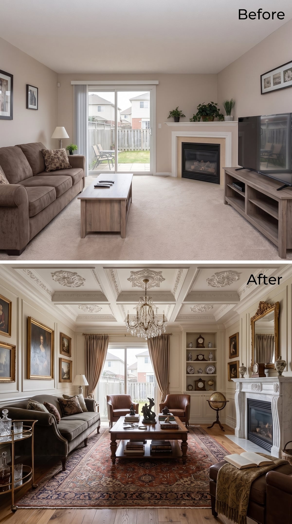 Coffered Ceilings, Crystal Chandelier, and the Case for Going Full Classical