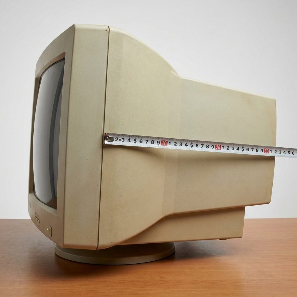 The Enormous Beige CRT Monitor That Weighed a Ton