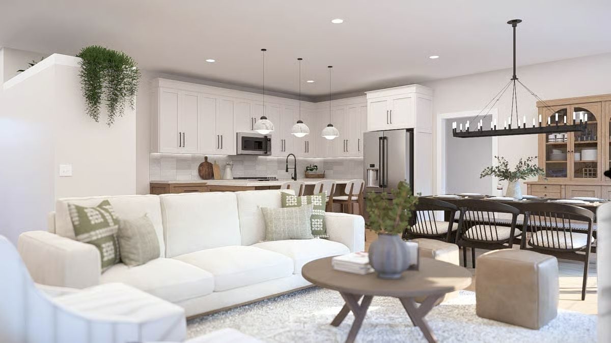 Open-Concept Living Where the Kitchen and Sofa Are Actually on Speaking Terms