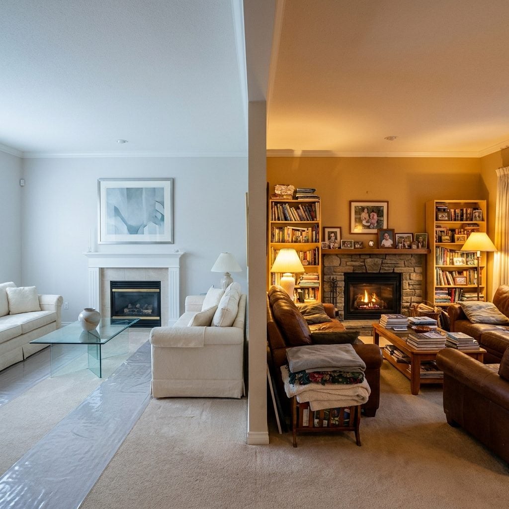 The Family Room Being Separate From the Formal Living Room