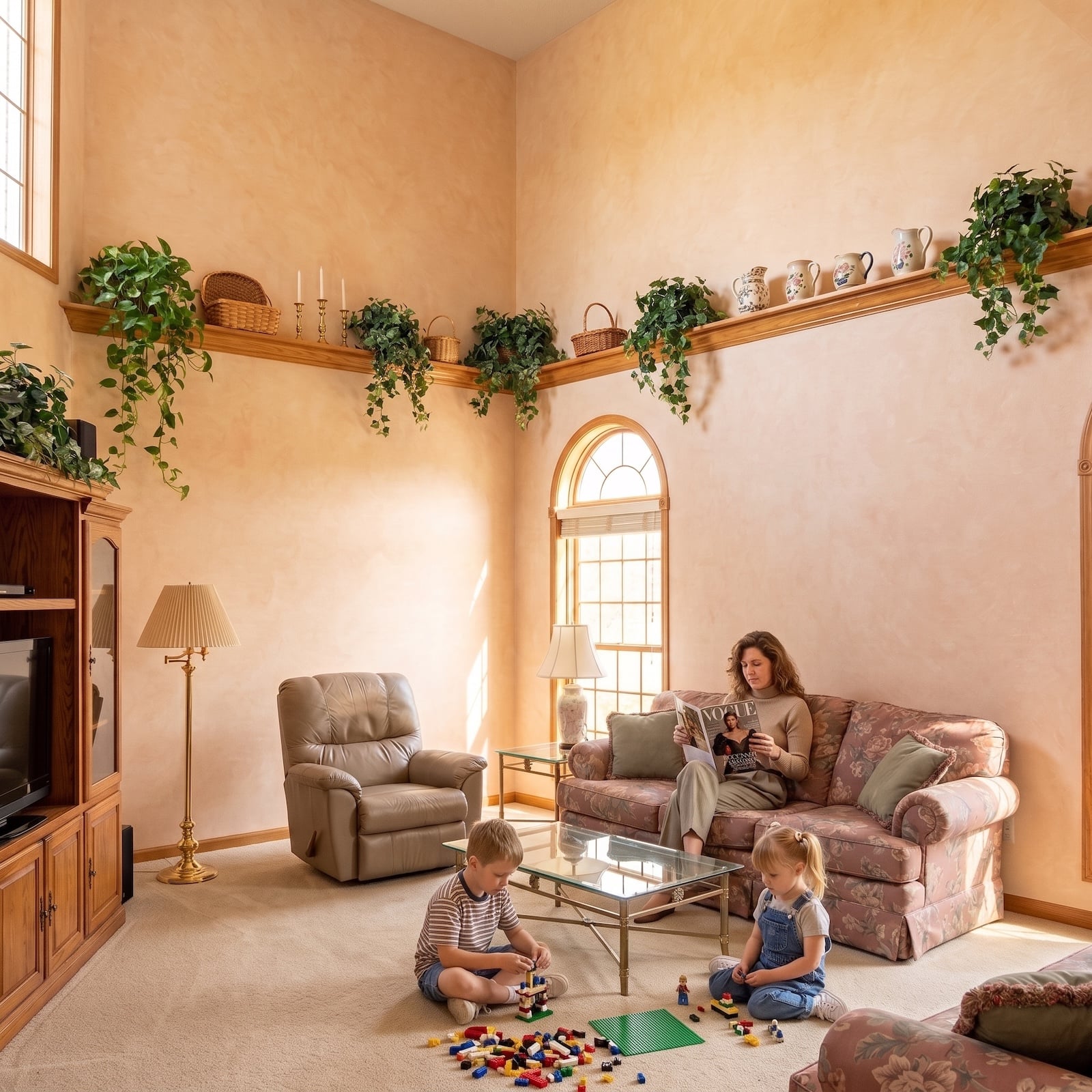 living room high shelving
