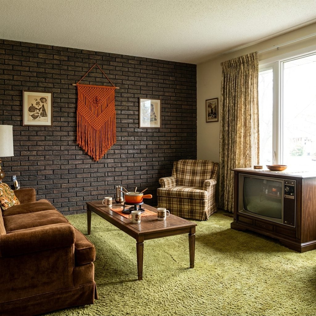 Faux-Brick Accent Walls