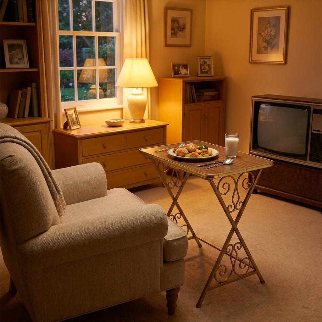 Folding TV Trays Making Their Appearance at Suppertime