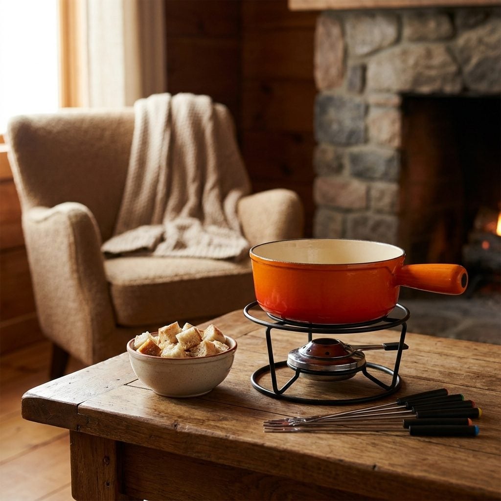 The Fondue Pot Waiting Patiently for Company