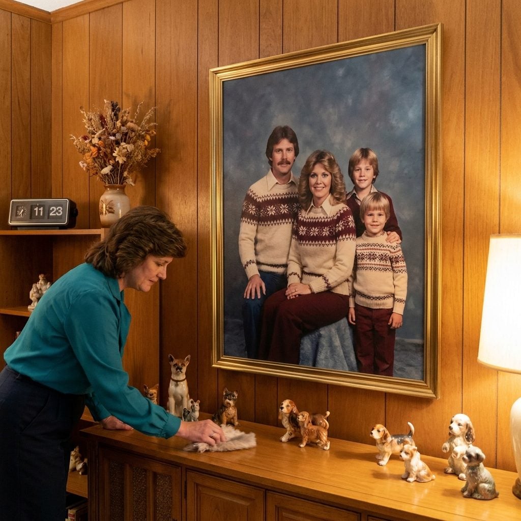 The Framed Family Portrait With Everyone in Matching Sweaters