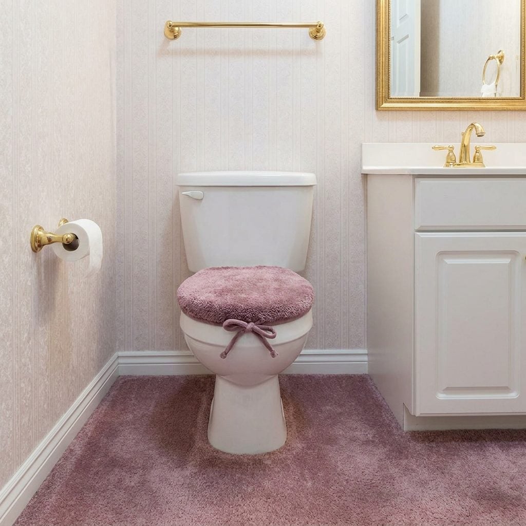 The Fully Carpeted Bathroom (Yes, Around the Toilet Too)