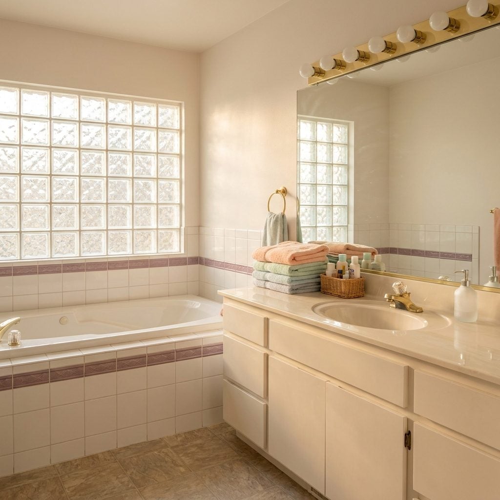 Glass-Block Windows in the Bathroom