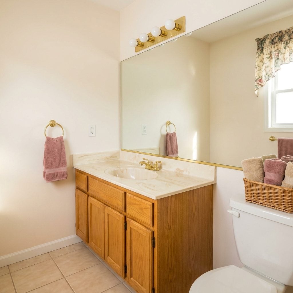Golden-Oak Bathroom Vanities