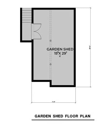 Floor Plan - Garden Shed