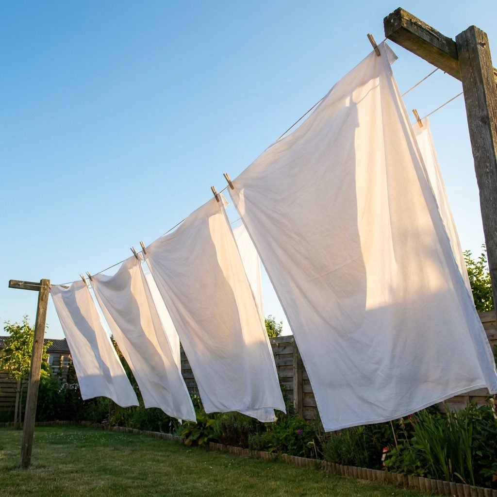 Hang the Laundry Outside Whenever the Weather Allowed
