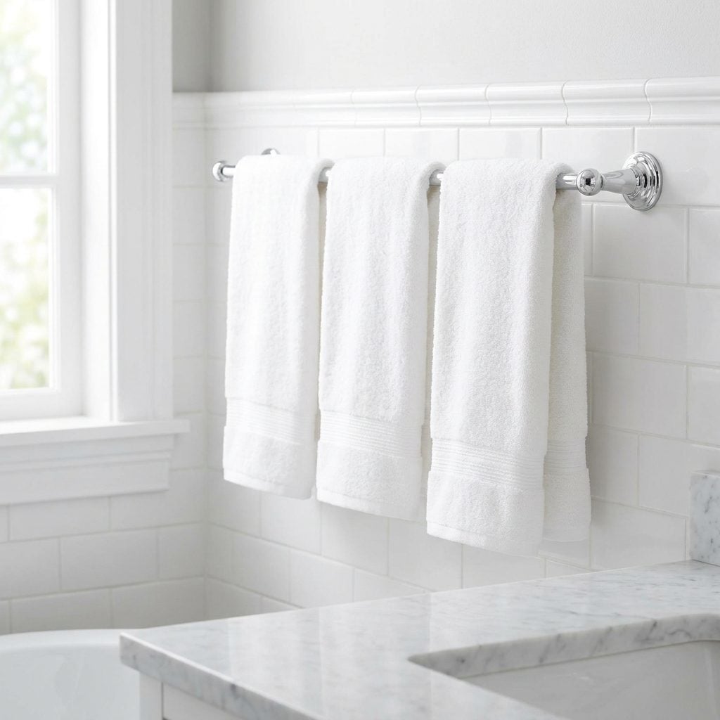 Hang the Towels Straight and Even After Every Single Use