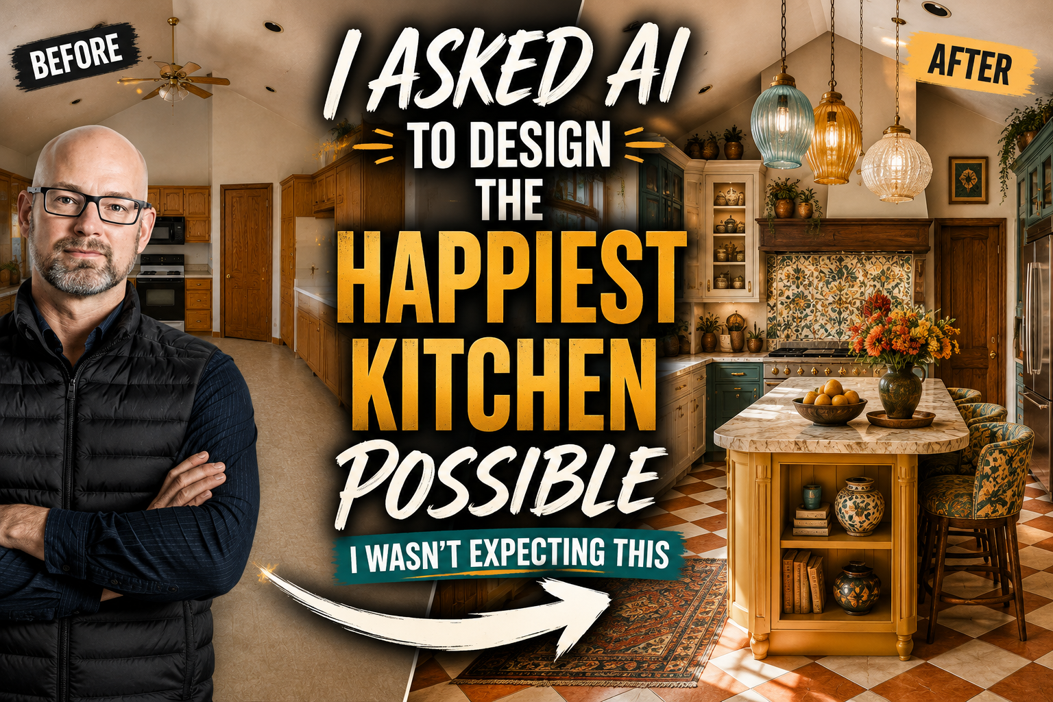 I Asked AI to Design 15 of the Happiest Kitchens Possible — I Wasn’t Expecting This