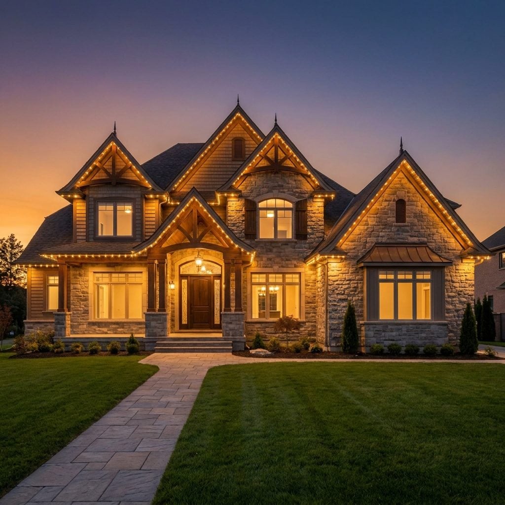 Ignoring Your House's Architecture Instead of Using Lights to Emphasize It