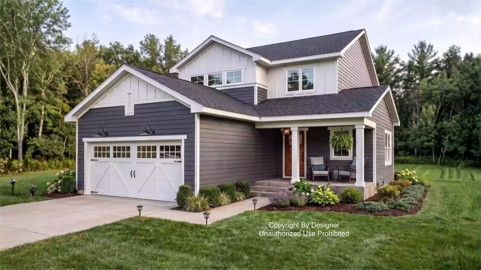 Laburnum Crest 4-Bedroom Farmhouse with Jack and Jill Bath Designed for Families with Teenagers Who Need Their Own Wing (Floor Plan)