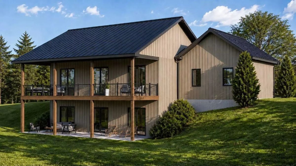 Covered Deck, Walkout Patio, and a Hillside That Does All the Work