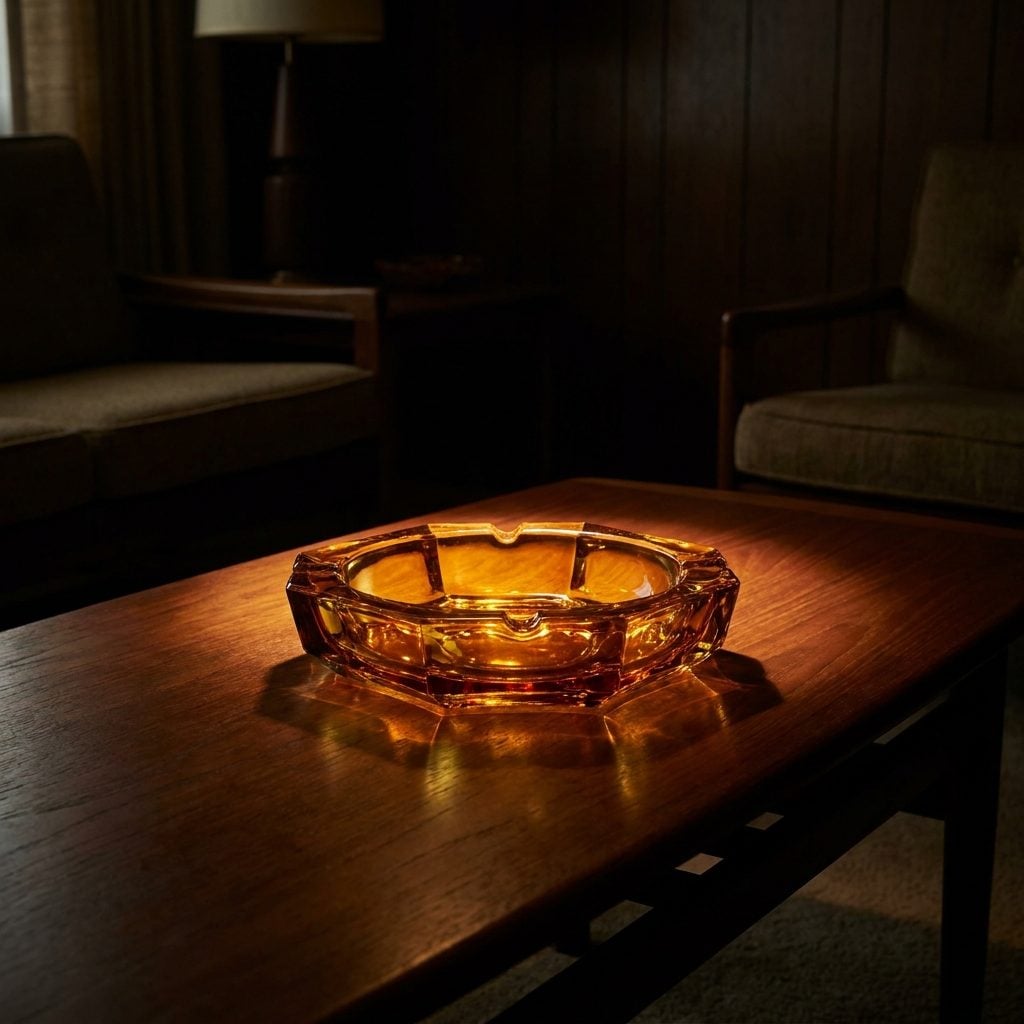 Large Decorative Ashtrays on the Coffee Table