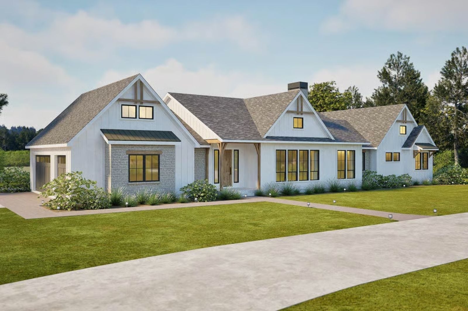 Laurelwyn 3-Bedroom Modern Farmhouse Ranch with Outdoor Kitchen Designed for Families Who Love Big Gatherings and Quiet Mornings (Floor Plan)