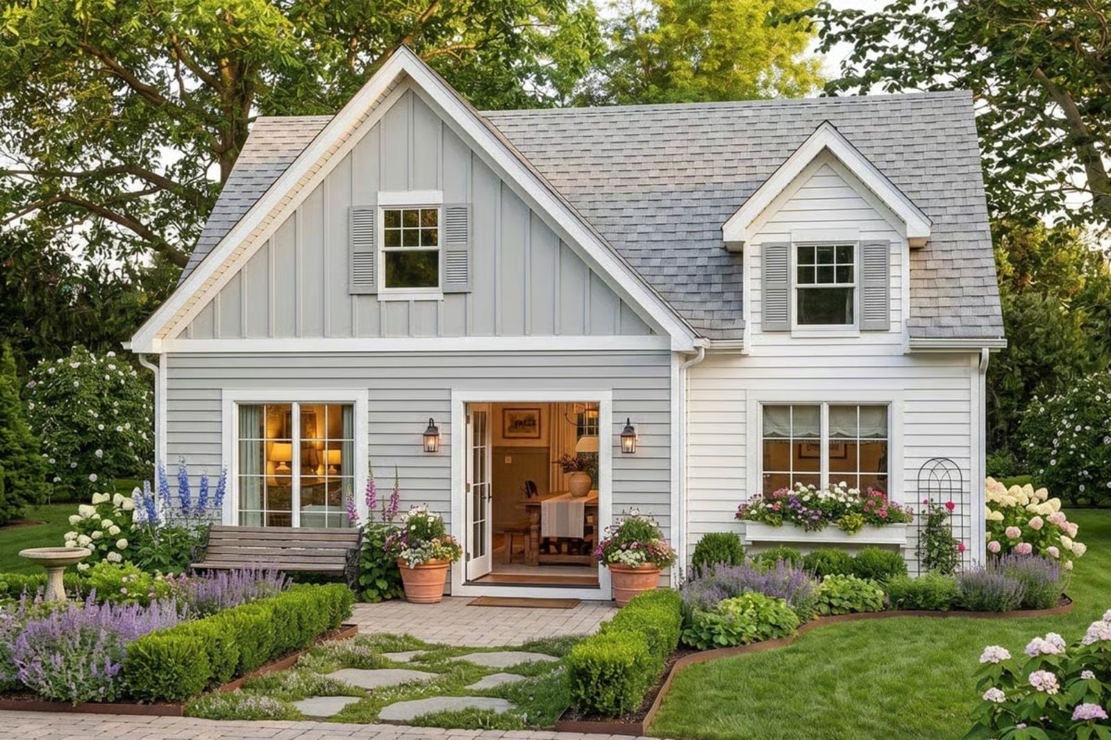Lavender Lane 1-Bedroom New American Cottage with Vaulted Ceilings Designed for Couples Who Love a Quiet Morning Coffee More Than Anything (Floor Plan)