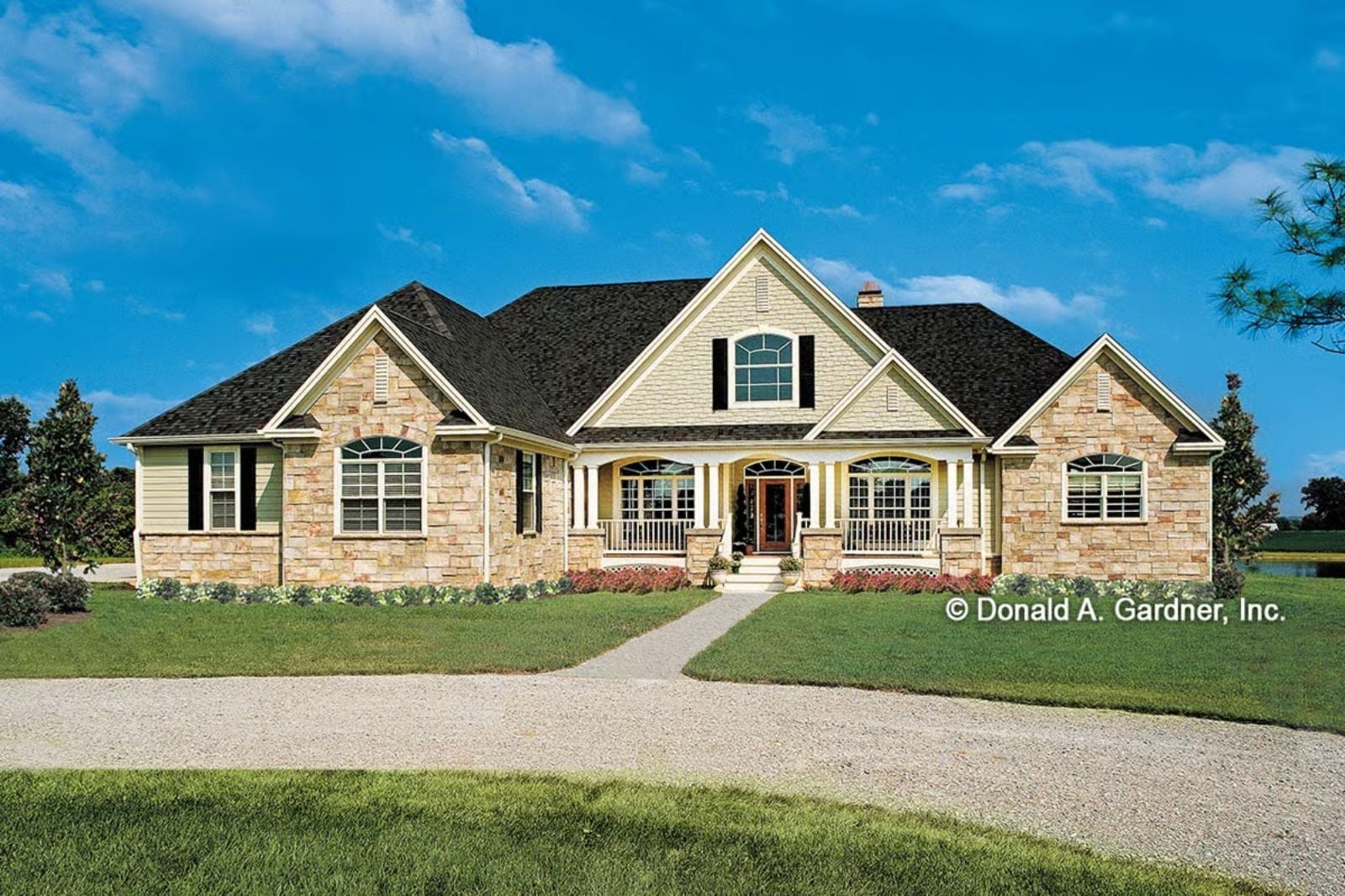 Limestone Manor 4-Bedroom Craftsman Ranch with Covered Porch Designed for Families Who Make Their House the One Everyone Wants to Visit (Floor Plan)