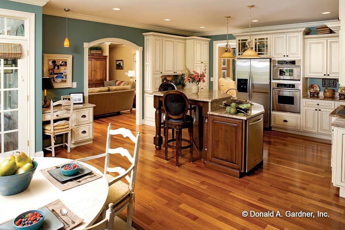 Cream Cabinets and a Two-Tone Island That Pulls the Whole Kitchen Together