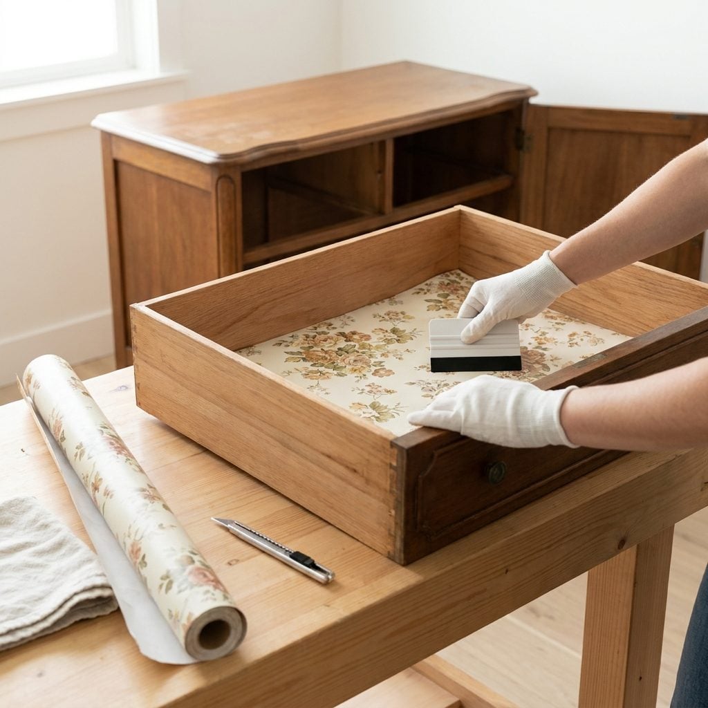 Lining Every Shelf and Drawer With Fresh Paper