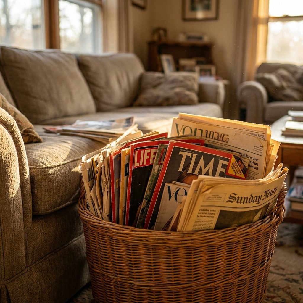 The Magazine Basket Everyone Dug Through