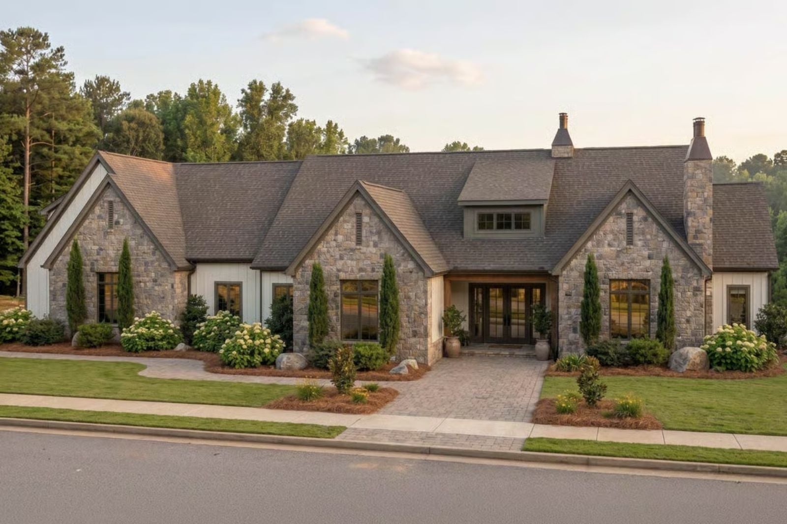 Maison Fontaine 4-Bedroom European with Main-Floor Primary Designed for Families Who Refuse to Live in a Cookie-Cutter Subdivision (Floor Plan)