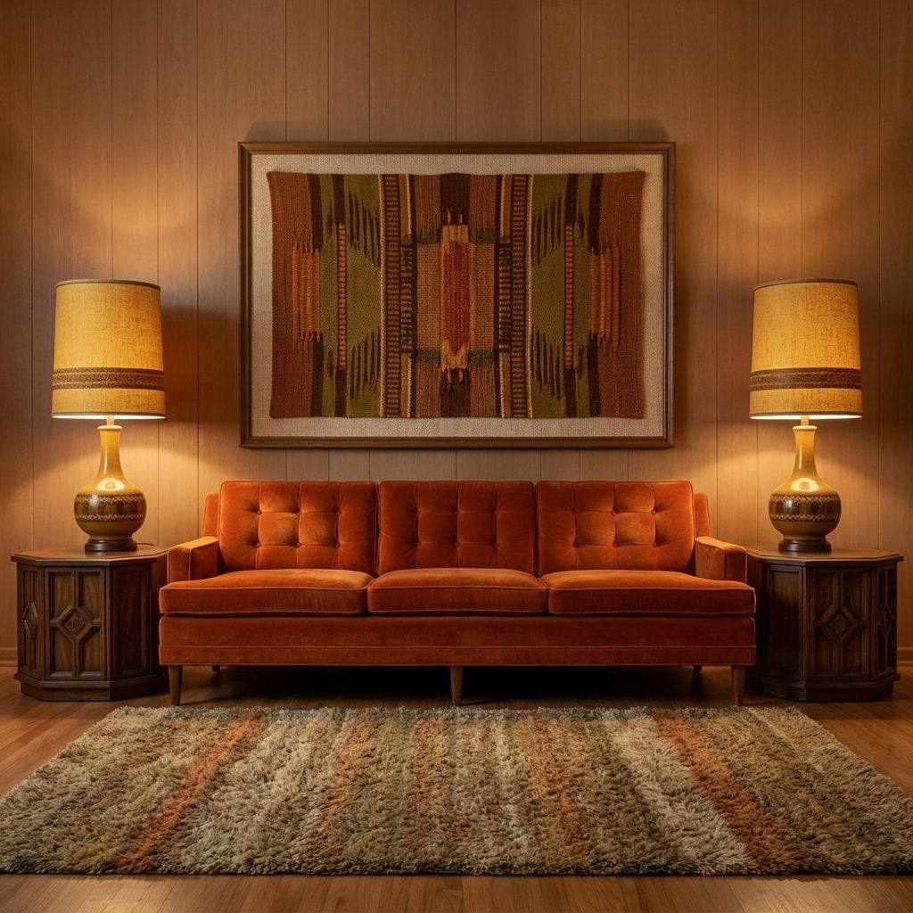 Matching End Tables on Either Side of the Sofa