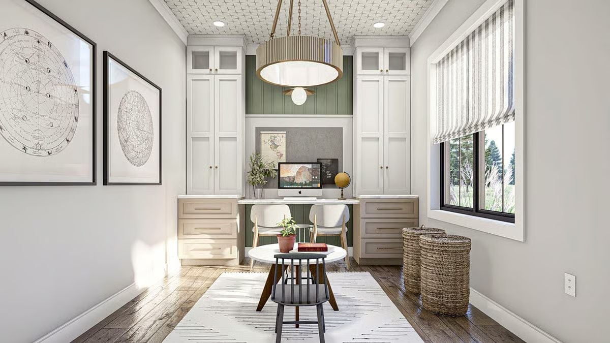 Built-In Storage, a Globe, and a Desk That Fits Two Without Fighting