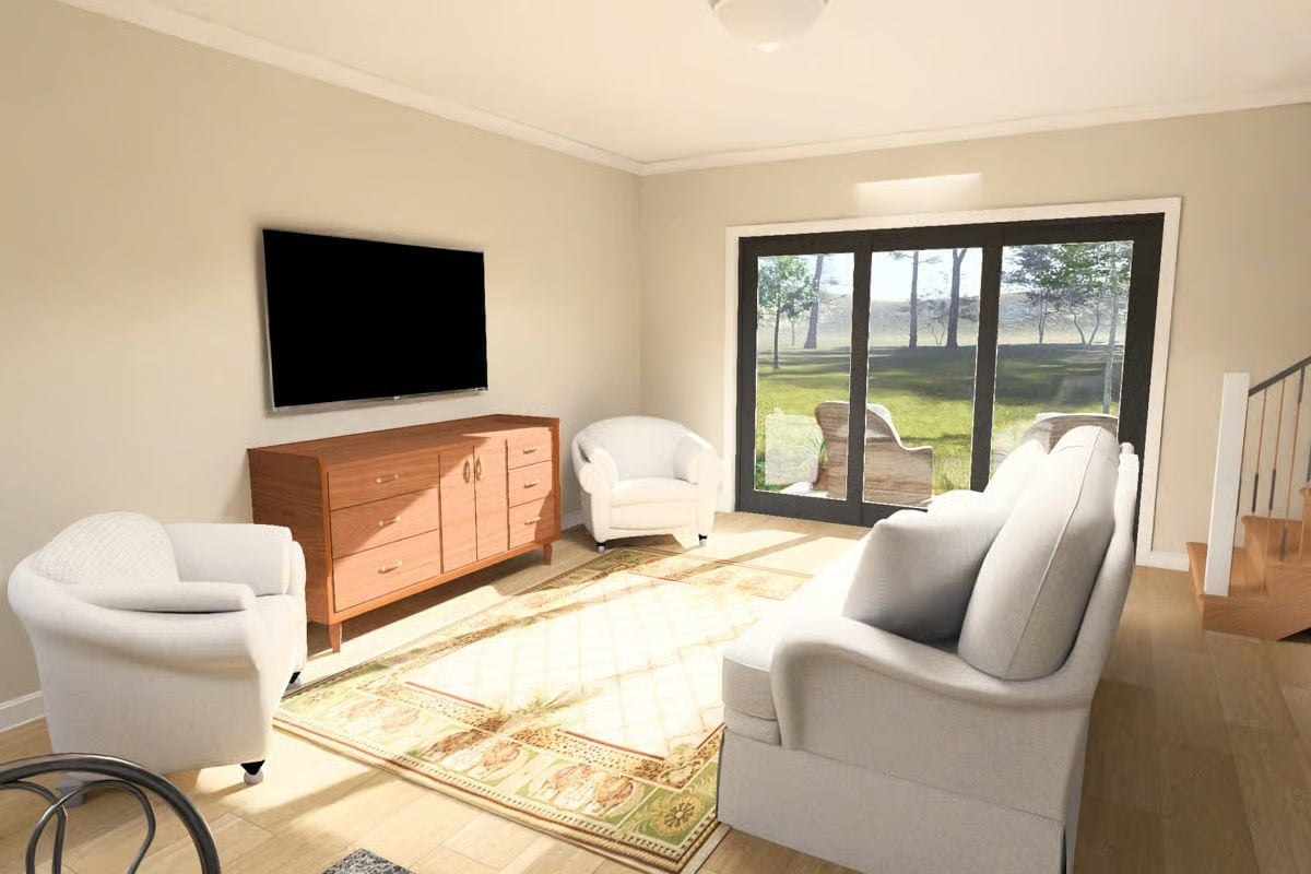 Sunlight Does the Heavy Lifting in This Living Room